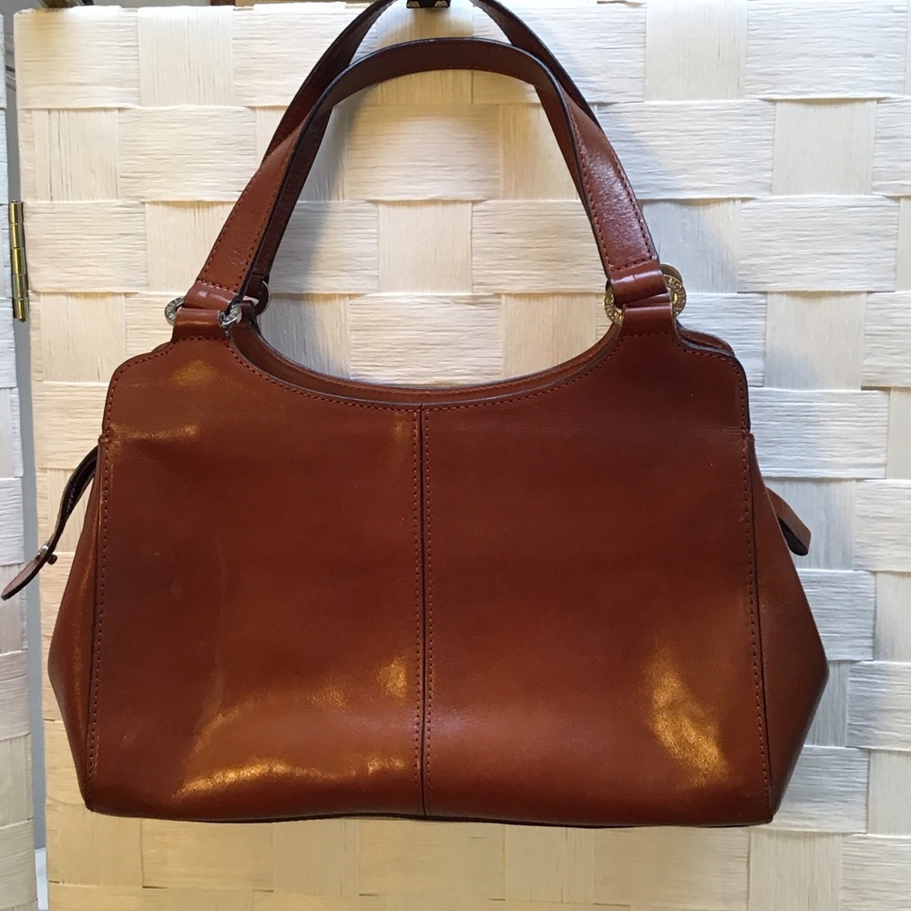 Elegant Brown Leather Handbag
